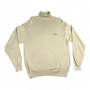 Vintage Izod Sweater Adult MEDIUM Brown Golf Turtleneck Pullover Preppy 90s